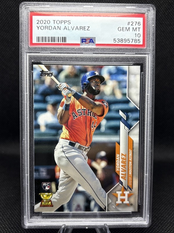 2020 Topps Yordan Alvarez Rookie Card RC PSA 10 GEM MINT