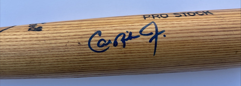 CAL RIPKEN JR. ORIOLES SIGNED LOUISVILLE SLUGGER MODEL S44 BASEBALL BAT PSA/DNA view 2