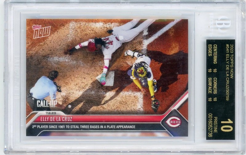 2023 Topps Now Elly De La Cruz #541 /30759 BGS 10 Black Label Rookie Call Up