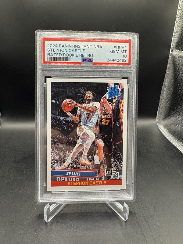 2024 Instant NBA Stephen Castle Rated Rookie Retro 1/152 PSA 10 Spurs #RRR4