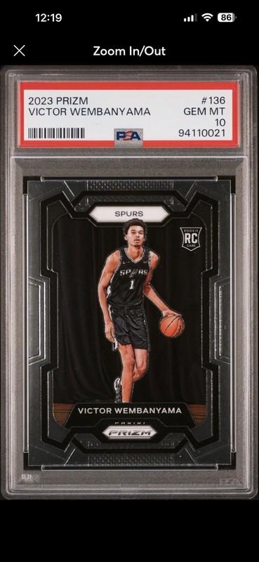 2023-24 Prizm Victor Wembanyama #136 PSA 10 ROOKIE Spurs 🔥