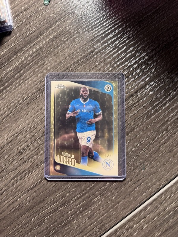 2025-26 Topps UEFA CC Romelu Lukaku Superfractor 1/1