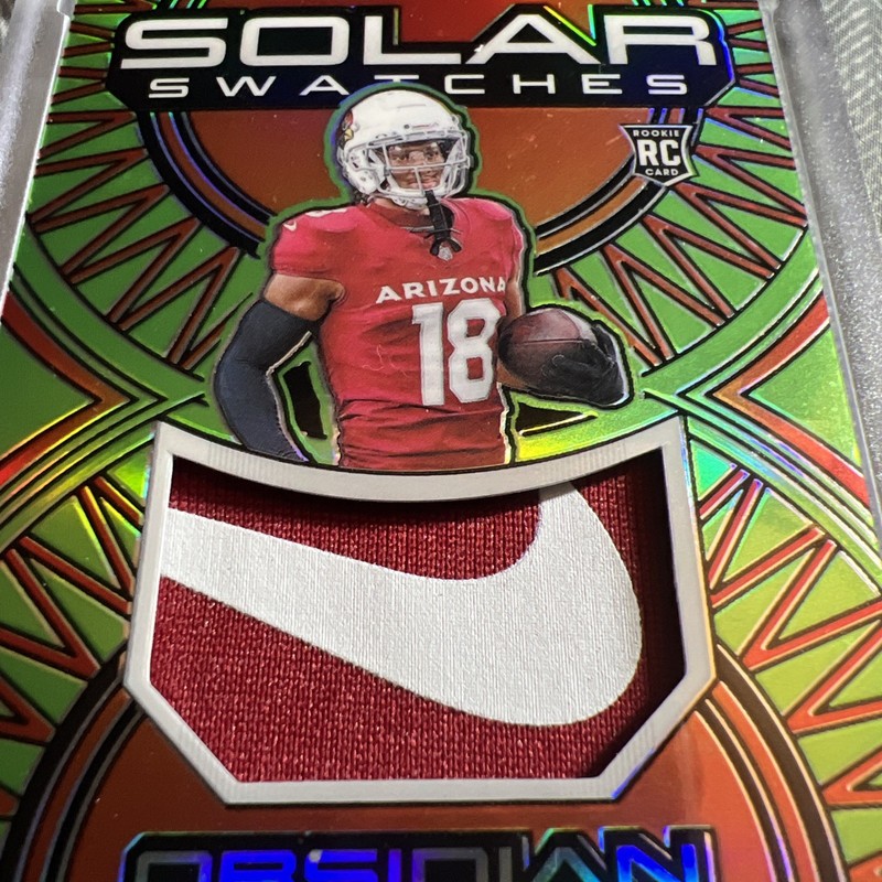 2024 Panini Obsidian - Marvin Harrison Jr. /5 BOOKEND - FULL Nike Swoosh RC view 2