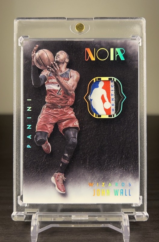 2014-15 Panini Noir John Wall Logoman Tag Patch Jersey #2/3