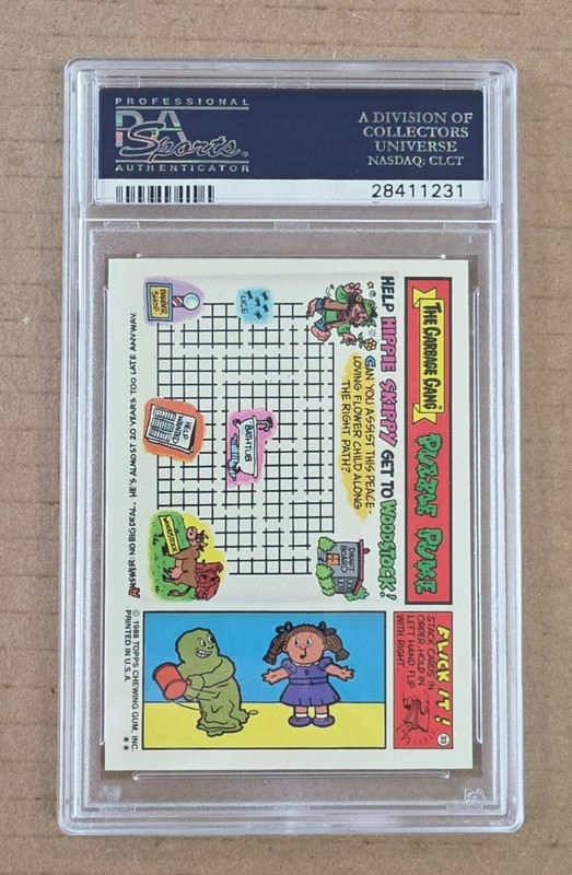 1988 Garbage Pail Kids GPK Cat-Cradle Cathy Garbage Gang Back #538a PSA 10 view 2