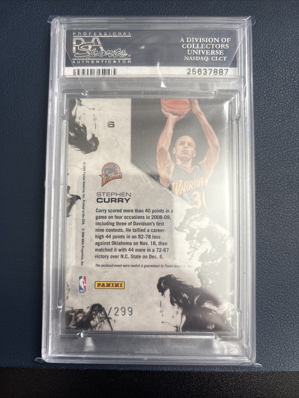 2009-10 Panini Rookies & Stars - Dress for Success Materials Stephen Curry /299 view 2