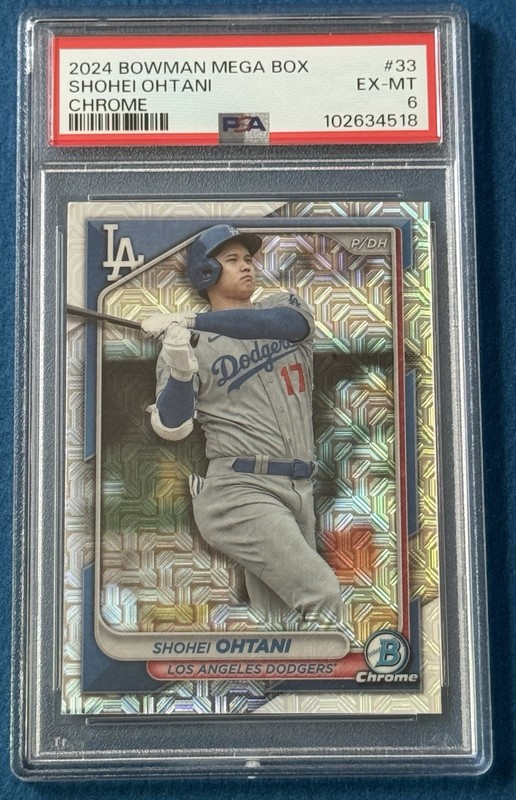 2024 BOWMAN MEGA BOX CHROME #33 SHOHEI OHTANI PSA 6