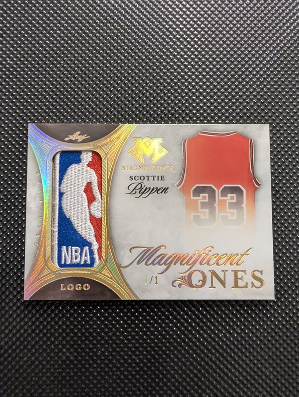 2023 Leaf Magnificent Ones Scottie Pippen 1/1 Game Used Logoman