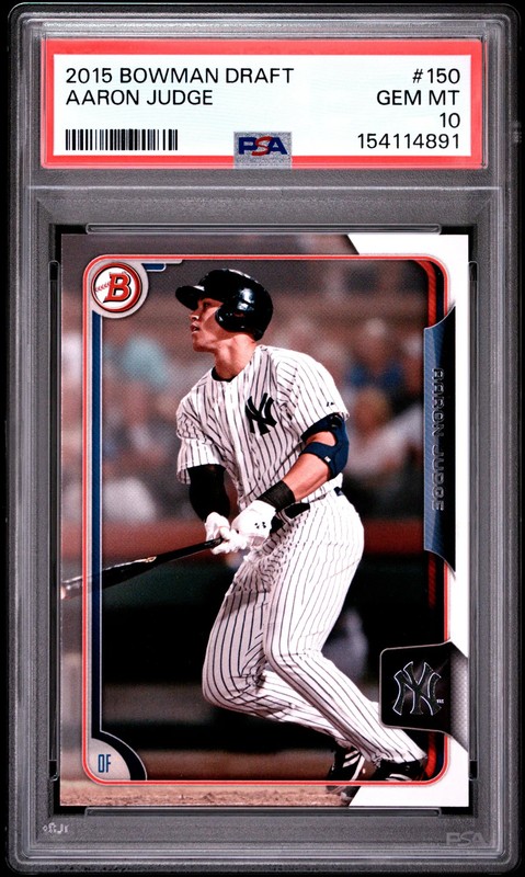2015 Bowman Draft Aaron Judge #150 PSA 10 Yankees Pre Rookie