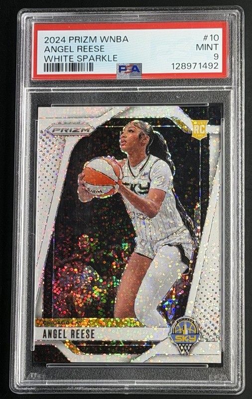 2024 Panini Prizm WNBA - Angel Reese #10 White Sparkle Prizm (RC) PSA 9 - NO 10s