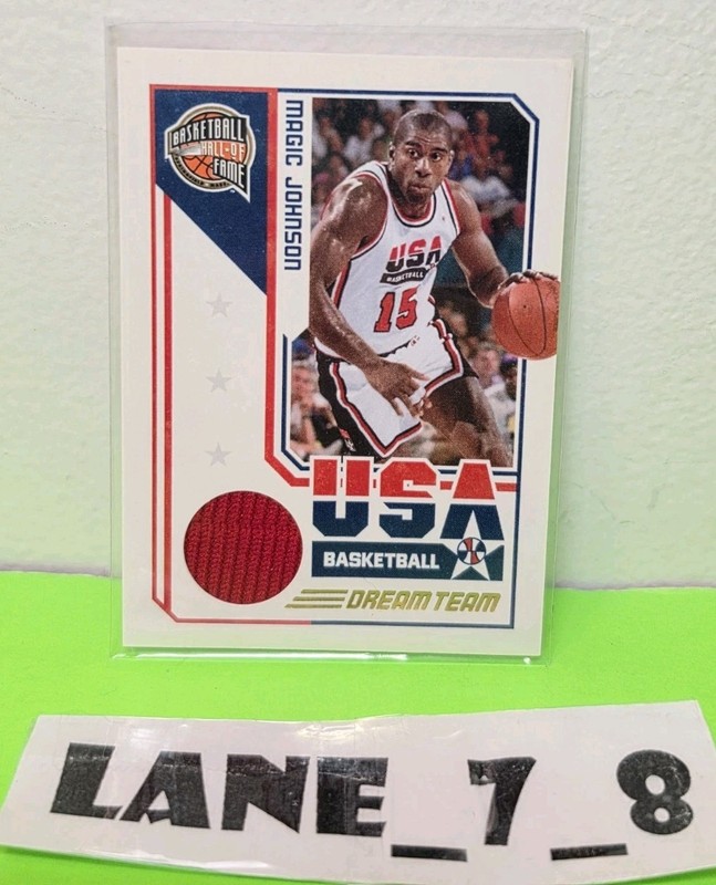 Magic Johnson 2010 Panini USA Dream Team Game Threads Jersey 720/750 