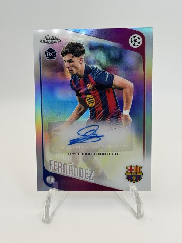 Topps Chrome Guille Fernandez FC Barcelona Rookie Autograph CA-GF