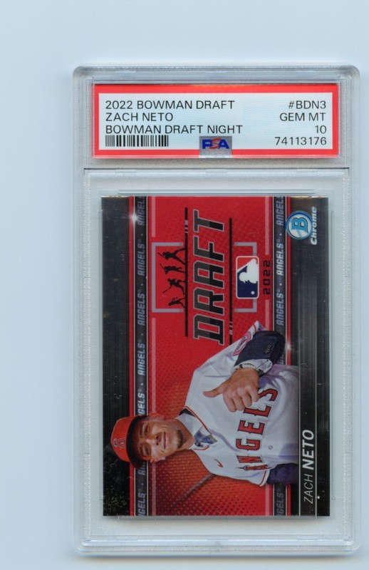 Jackson Holliday Bowman Chrome Draft Night RC Card # BDN3 PSA 10 Orioles