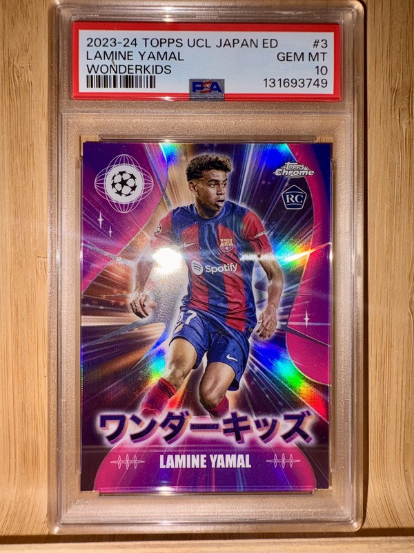 2023-24 Topps Japan Edition Lamine Yamal PSA 10 Wonderkids Rookie Card #WK-3 RC