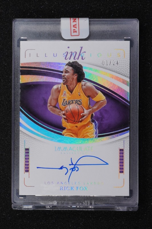 B6 2024 Panini Immaculate Illustrious Ink - Rick Fox Auto #1/24 (1/1) Lakers