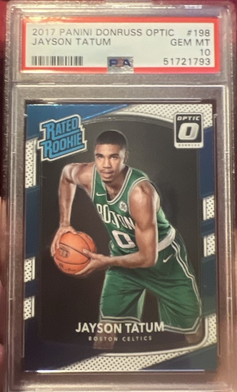 2017 Panini Donruss Optic - Jason Tatum - Rated Rookie Gem Mint 10 PSA- 10 #198