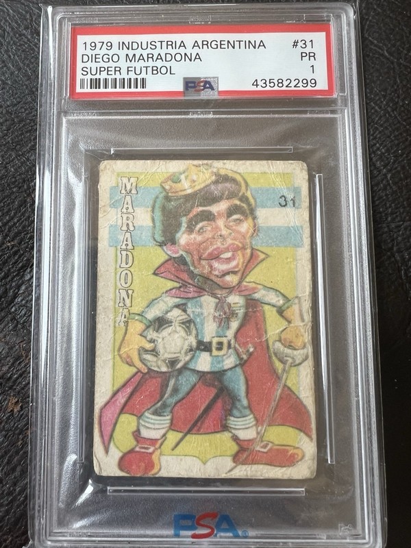 1979 INDUSTRIA ARGENTINA DIEGO MARADONA SUPER FUTBOL PSA 1