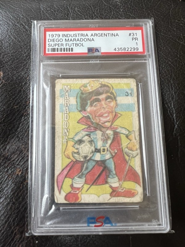 1979 INDUSTRIA ARGENTINA DIEGO MARADONA SUPER FUTBOL PSA 1 view 2