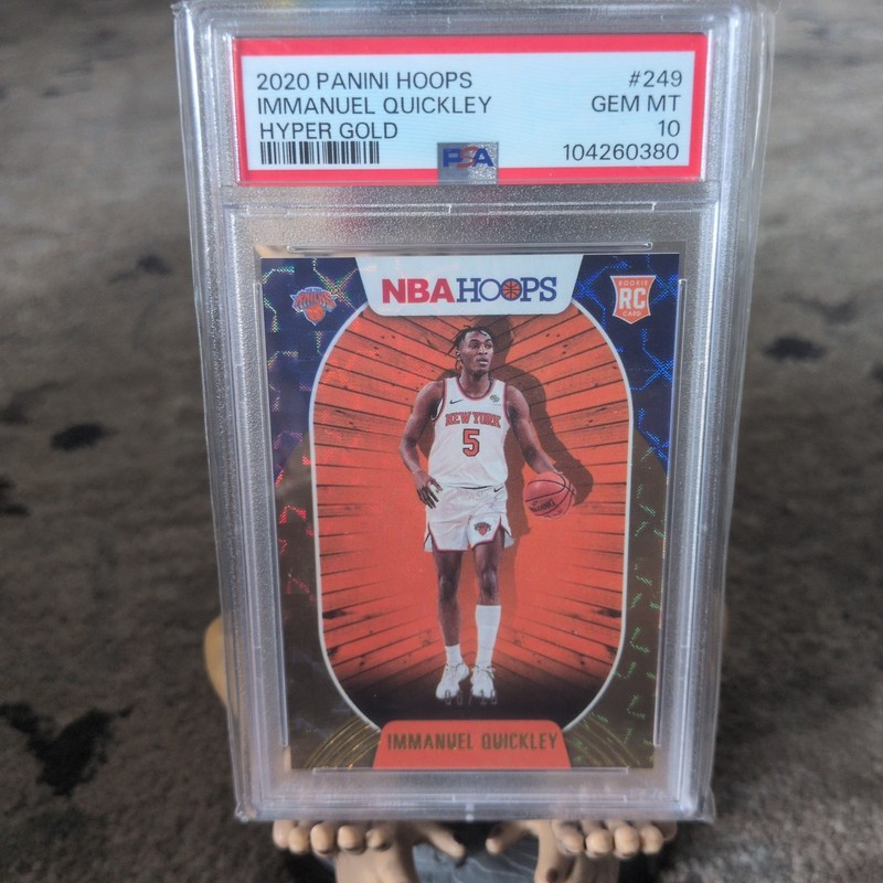 Immanuel Quickley 2020 Panini Hoops Hyper Gold #249 6/10 (PSA 10) Gem MT!