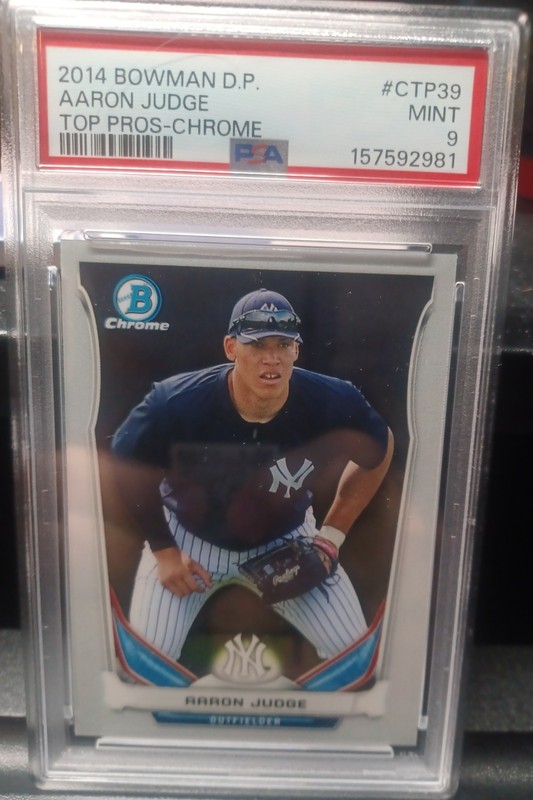 2014 Bowman Chrome Top Prospects Aaron Judge Rookie Yankees CTP39 PSA 9 Mint