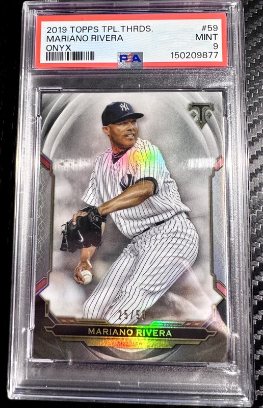 Topps 2019 Triple Threads Mariano Rivera #59 Onyx /50 New York Yankees POP 1! 🔥