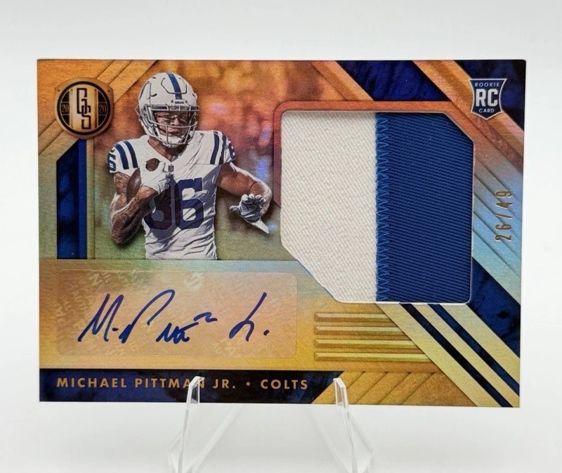 2020 Panini Gold Standard Michael Pittman Jr Colts RC Patch Auto /49