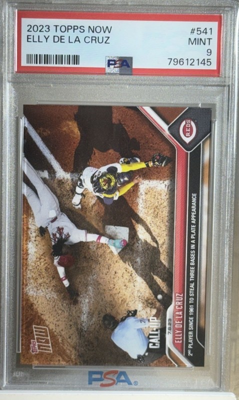Topps 2023 Now Call-Up Elly De La Cruz Rookie #541 Cincinnati Reds PSA 9