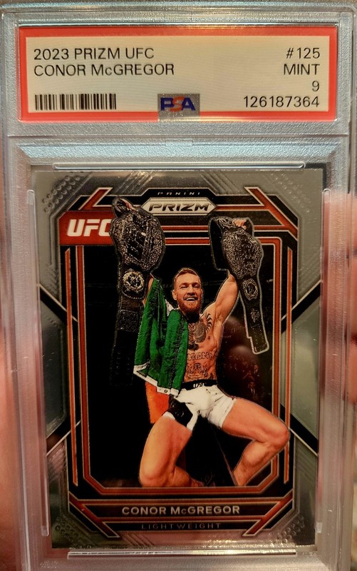 2023 Panini Prizm UFC #125 Conor McGregor PSA 9