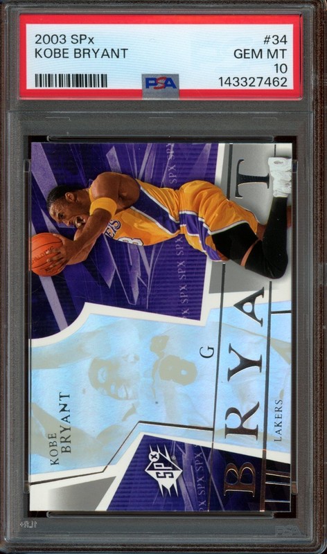 2003-04 SPx #34 Kobe Bryant *PSA 10 (GEM MINT) *Los Angeles Lakers *HOF