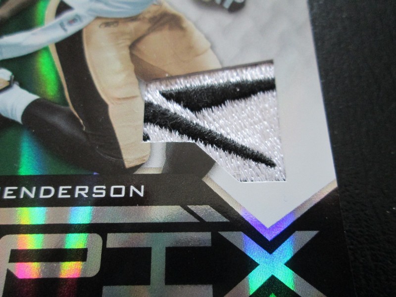 DEVERY HENDERSON 2010 EPIX GAME USED PRIME REEBOK JERSEY PATCH CARD #2/5 view 2