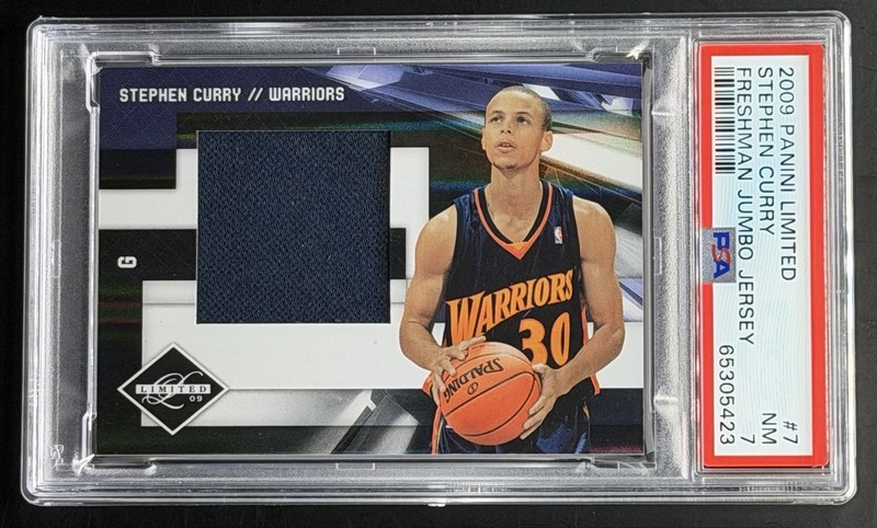 2009 Panini Limited Stephen Curry Freshmen Jumbo Jersey /99 #7 (RC,MEM)