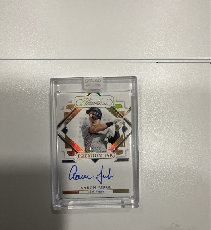 2022 Panini Flawless - Premium Ink Auto Aaron Judge #PI-9 Gold /10 (AU) Rare