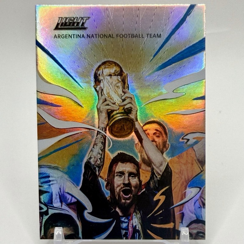 2022 FansMall Light Lionel Messi #2 Argentina SSP 1:12500 Holo Iconic  WC🏆 