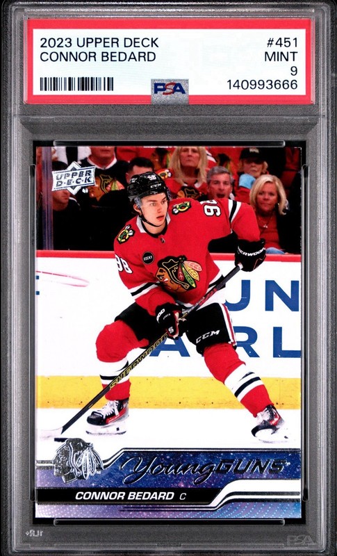 2023-24 Upper Deck Series 2 - Connor Bedard #451 Rookie Card PSA 9