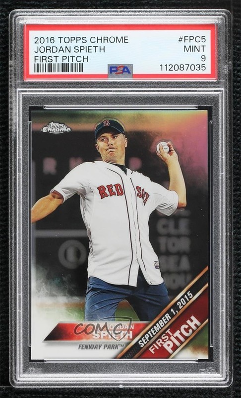 2016 Topps Chrome First Pitch Jordan Spieth #FPC-5 m1k