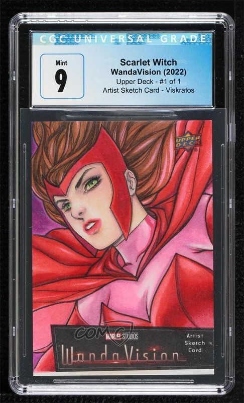 2022 Marvel Studios' WandaVision 1/1 Oliver Castaneda Viskratos Auto Sketch p1l