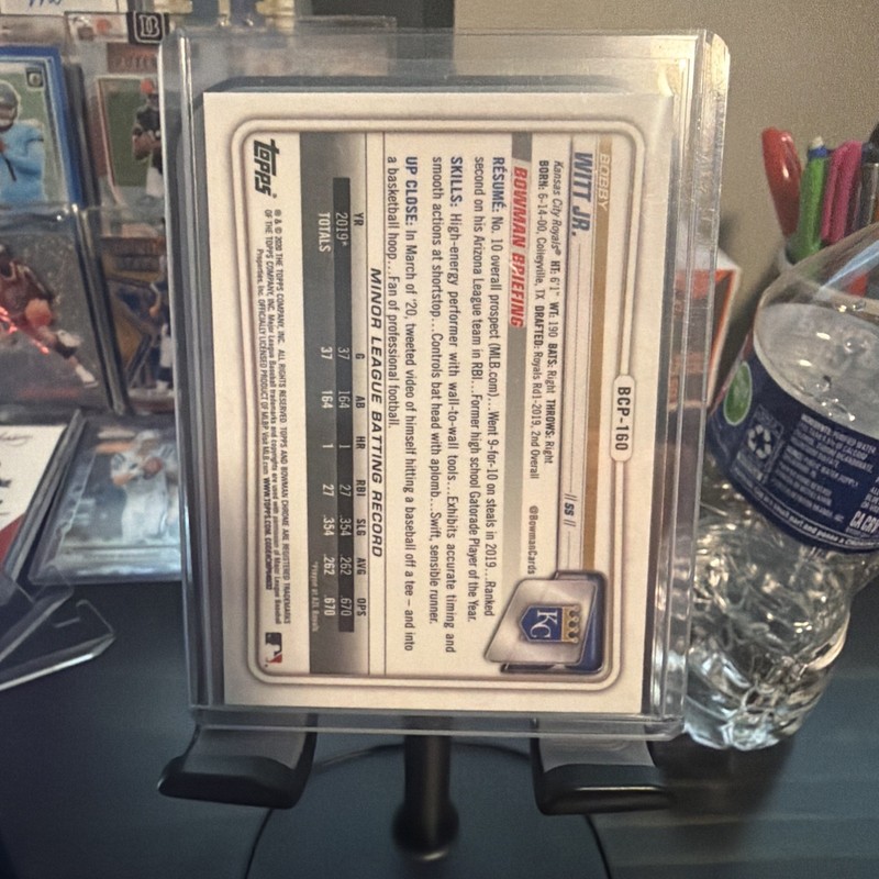 2020 Bowman Chrome - Prospects Bobby Witt Jr. #BCP-160 (RC) view 2