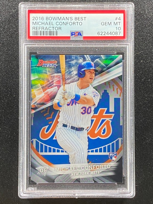 2016 Bowman's Best  Refractor  Michael Conforto  RC  PSA 10  Los Angeles Dodgers
