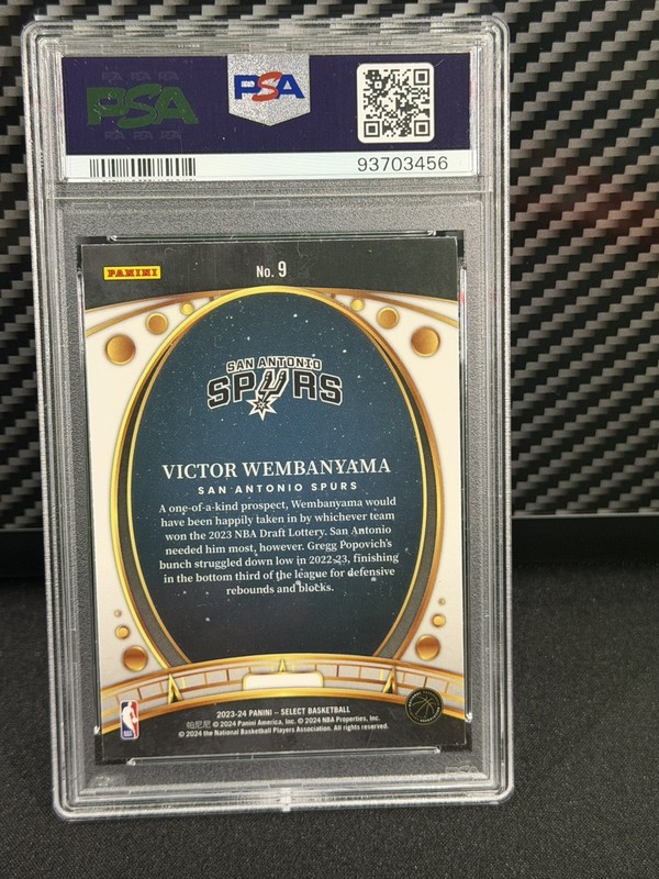 2023-24 Panini Select - Lodestars Victor Wembanyama #9 (RC) PSA 10 Spurs view 2