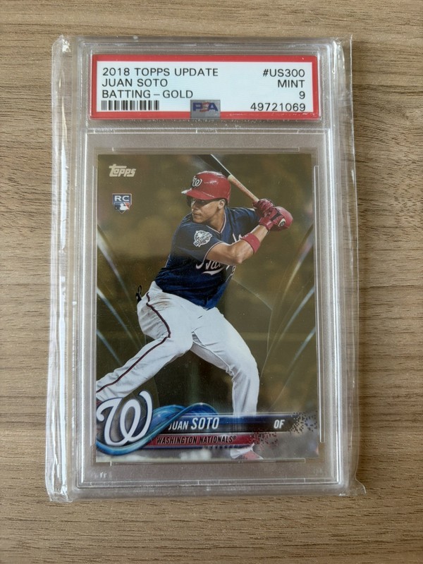 2018 Topps Update Gold Juan Soto Rookie RC PSA 9 125/2018