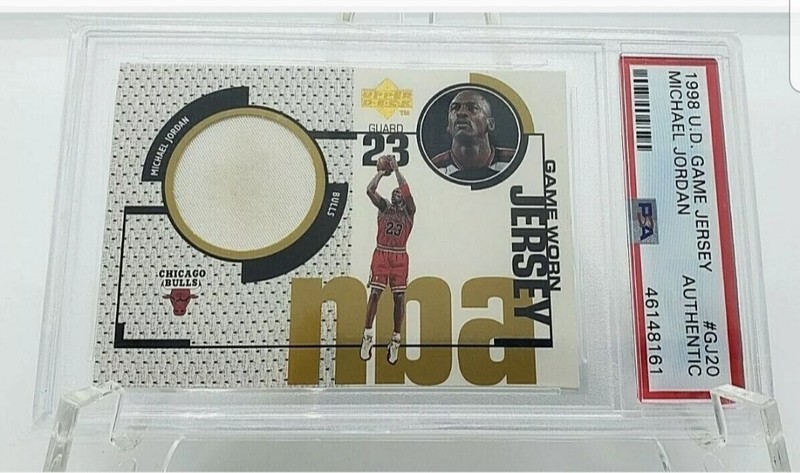1998 UpperDeck Game Jersey Michael Jordan Rare, 1st White Patch, POP (1) Ebay