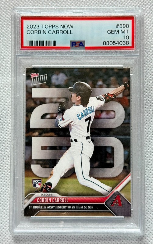 2023 Topps Now #898 Corbin Carroll RC PSA 10 💎📈🔥💍(I have multiple copies)