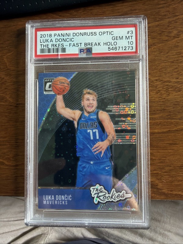 2018 Panini Donruss The Rookies Holo PSA 10 Luka Doncic
