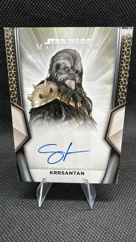 2025 Topps Star Wars Masterwork Carey Jones As Krrsantan Auto