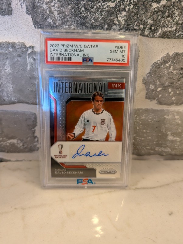 2022 Prizm World Cup-International Ink DAVID BECKHAM Auto 💎 PSA 10💎 England 