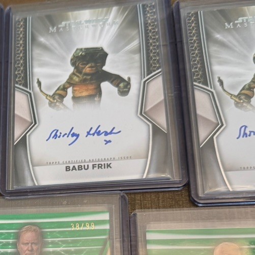 2025 Topps Star Wars Masterwork Babu Frik Shirley Henderson Autograph Auto Card