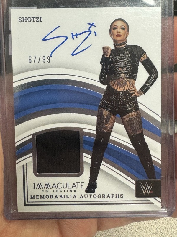 2023 PANINI IMMACULATE WWE SHOTZI MEMORABILIA AUTOGRAPHS SP /99 #MA-SHZ