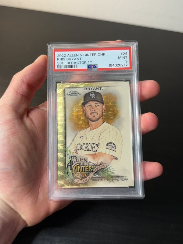 2022 Topps Allen & Ginter Chrome #24 Kris Bryant 1/1 Superfractor PSA Graded