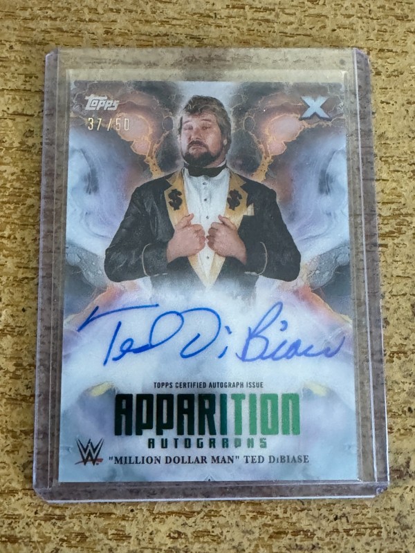 2025 Topps Exalted WWE “Million Dollar Man” Ted Dibiase Apparition Auto #37/50