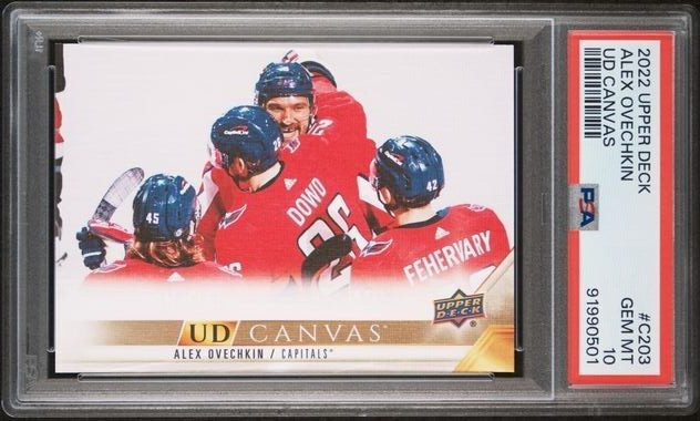 2022-2023 Upper Deck Canvas C203 Alex Ovechkin PSA 10 Gem Mint Alexander
